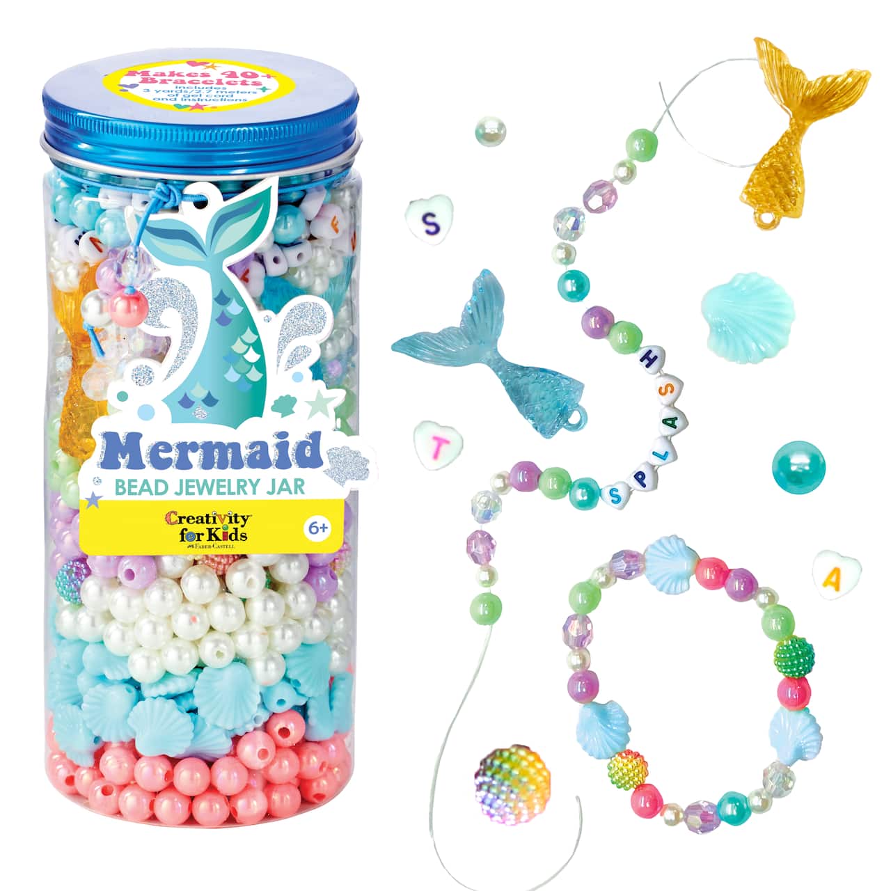 Creativity for Kids® Mermaid Bead Jewellery Jar